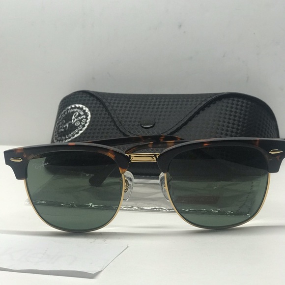COPY - New rayban Club Master Tortoise/Gold RB3016 W036 - Picture 1 of 6